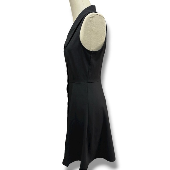 395 Rihoas |NWOT Women’s Black Button-Front Collared A-Line Mini Dress (Sz XS&S) - Picture 4 of 12